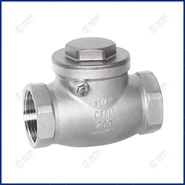 Screw thread check valve