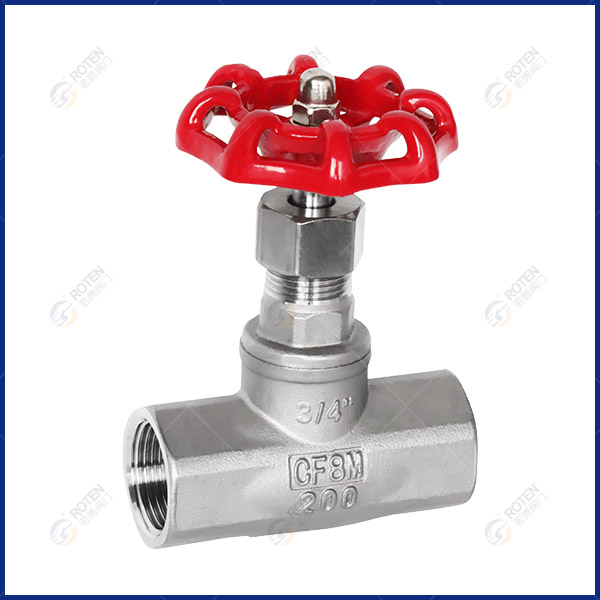 Screw thread global valve