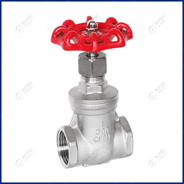 Screw thread gate valve