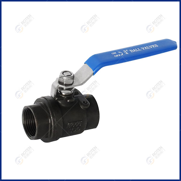 Two piece carbon steel wire buckle ball valve